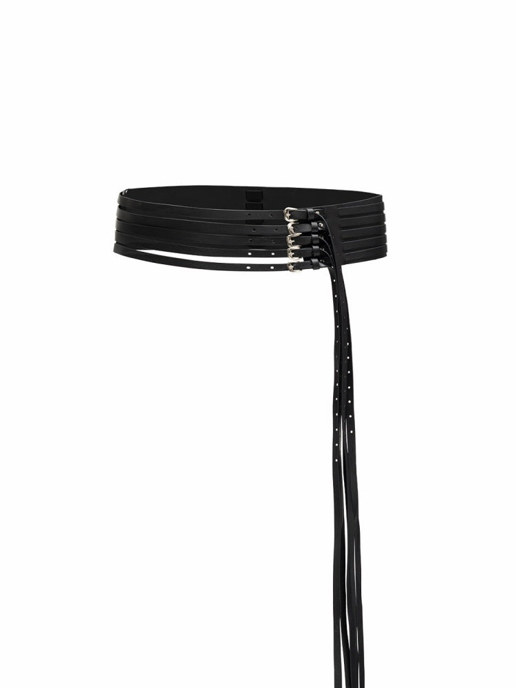 Metal Buckle Multi-Layer Fringe Strap Bracelet Adjustable Dual-Use【s0000015648】