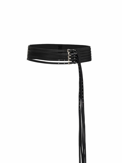 Metal Buckle Multi-Layer Fringe Strap Bracelet Adjustable Dual-Use【s0000015648】