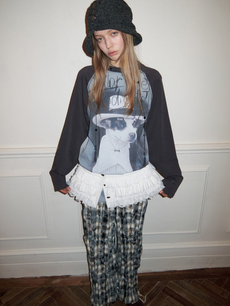 Metal Buckle Chiffon Lace Multi-Layer Puffy Cake Skirt【s0000015650】