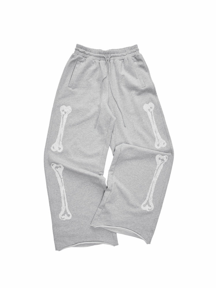 Bone Bead Embroidered Stand Up Collar Short Sweatshirt Jacket & Pants Set【s0000015657】