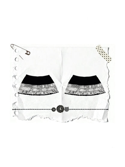 Cross Stitch Patchwork Polka Dot Base Cake Dress【s0000015663】