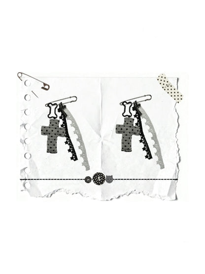 Cross Stitch Patchwork Polka Dot Base Cake Dress【s0000015663】