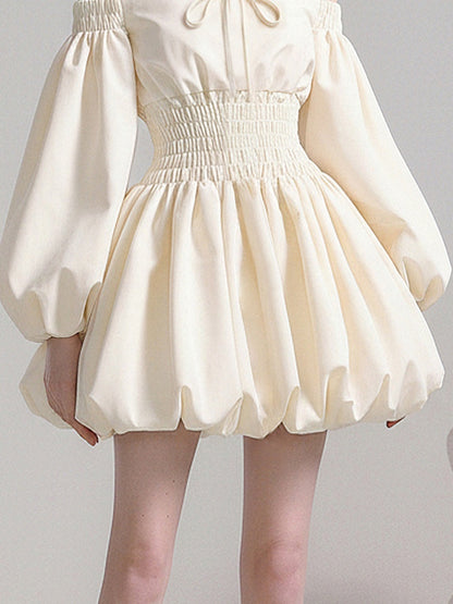 Romantic Girly Off-Shoulder Dress【s0000015781】