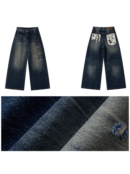 Chemical Girl × NANA Collaboration High-Waisted Wide-Leg Big Flared Jeans【s0000016011】