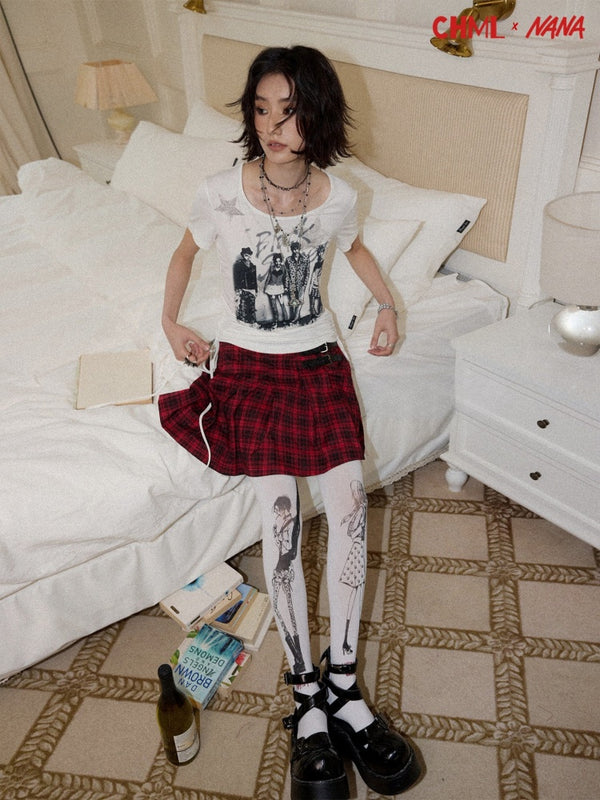 Chemical Girl × NANA Collaboration Character Print Pantyhose【s0000016027】