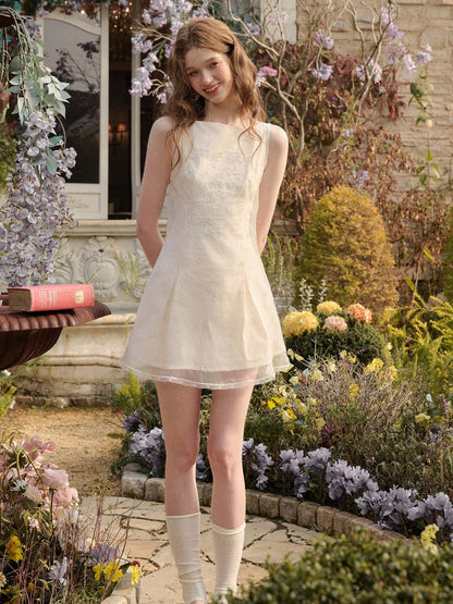 Fountain Embroidered Double-Layer Dress【s0000016030】