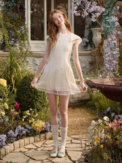 Fountain Embroidered Double-Layer Dress【s0000016030】