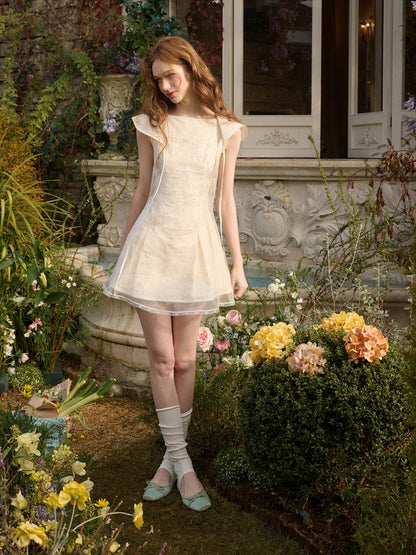 Fountain Embroidered Double-Layer Dress【s0000016030】
