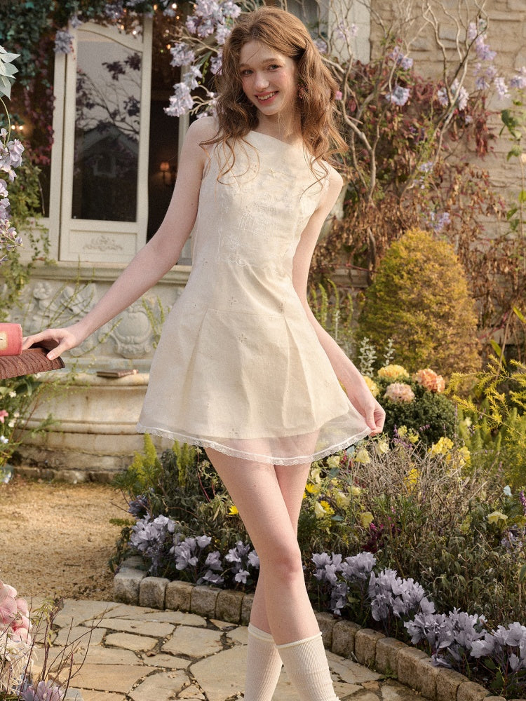 Fountain Embroidered Double-Layer Dress【s0000016030】