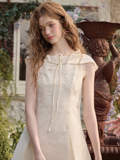 Fountain Embroidered Double-Layer Dress【s0000016030】