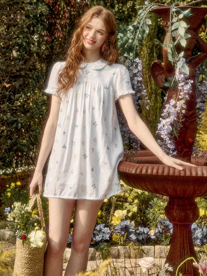 Botanical Embroidery Tank Tops Pants Dress Setup【s0000016032】