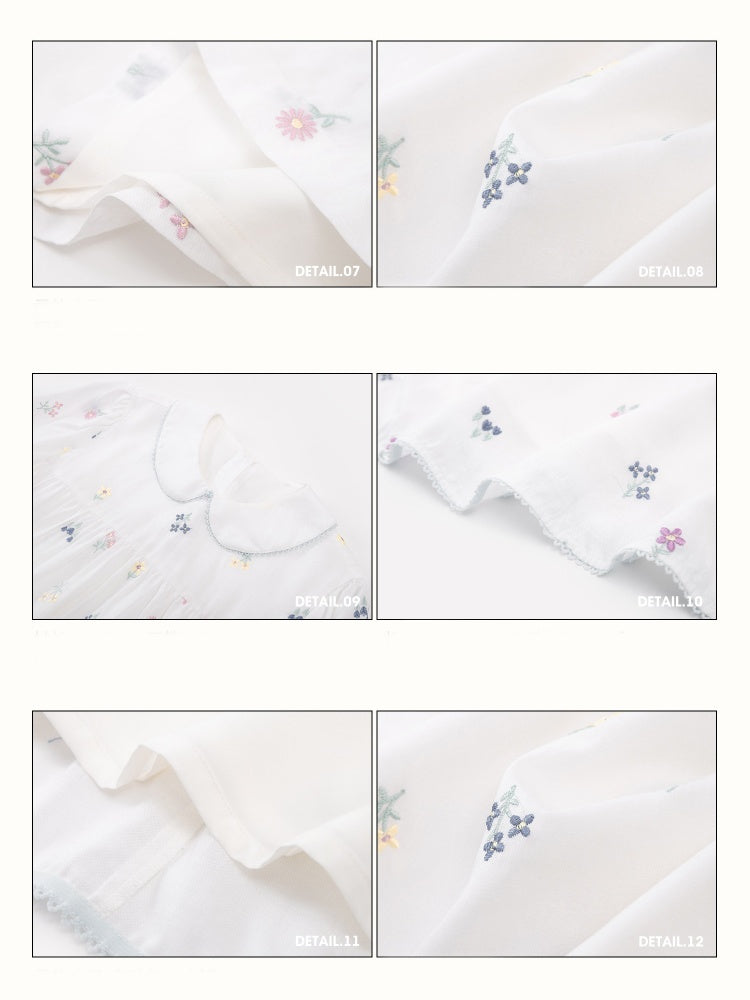 Botanical Embroidery Tank Tops Pants Dress Setup【s0000016032】