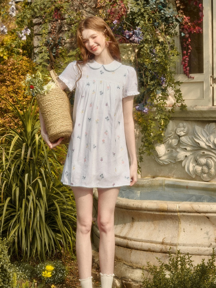 Botanical Embroidery Tank Tops Pants Dress Setup【s0000016032】