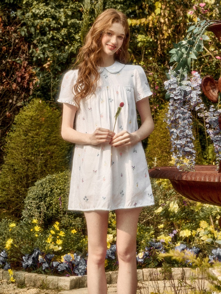Botanical Embroidery Tank Tops Pants Dress Setup【s0000016032】
