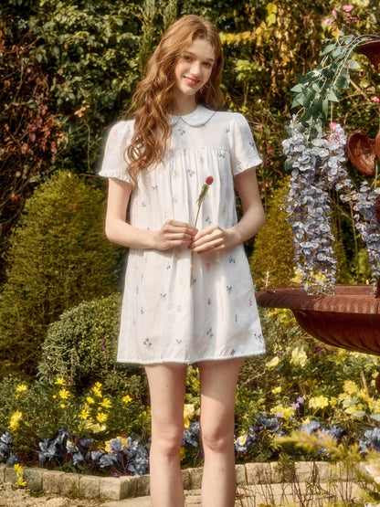Botanical Embroidery Tank Tops Pants Dress Setup【s0000016032】