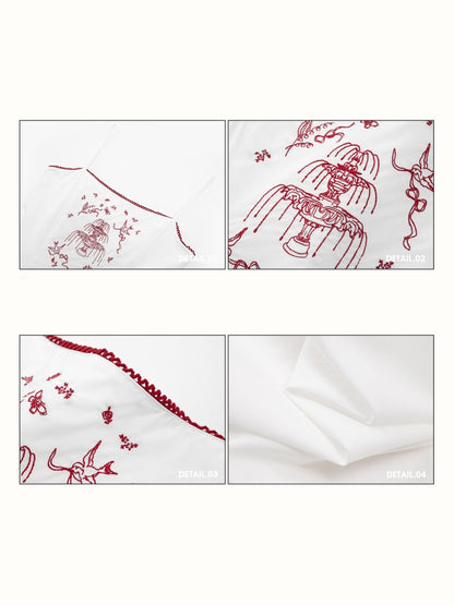Fountain Embroidery Camisole Long Dress【s0000016036】