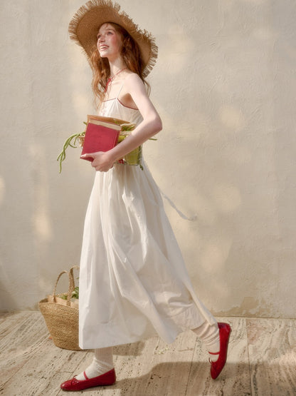Fountain Embroidery Camisole Long Dress【s0000016036】