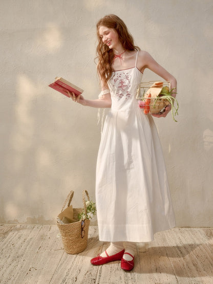 Fountain Embroidery Camisole Long Dress【s0000016036】