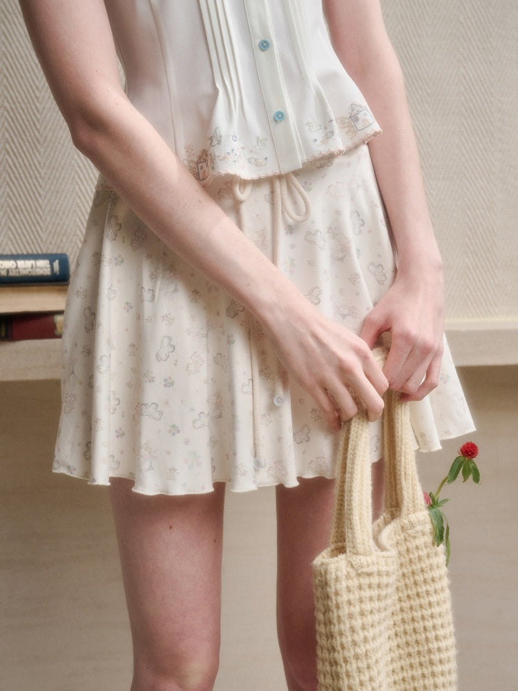 Handmade Embroidery Cute Playful Doll Collar Blouse【s0000016039】