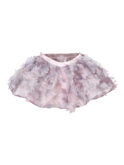 Fairy Three-Dimensional Flower Elastic Waist Short Skirt【s0000016142】