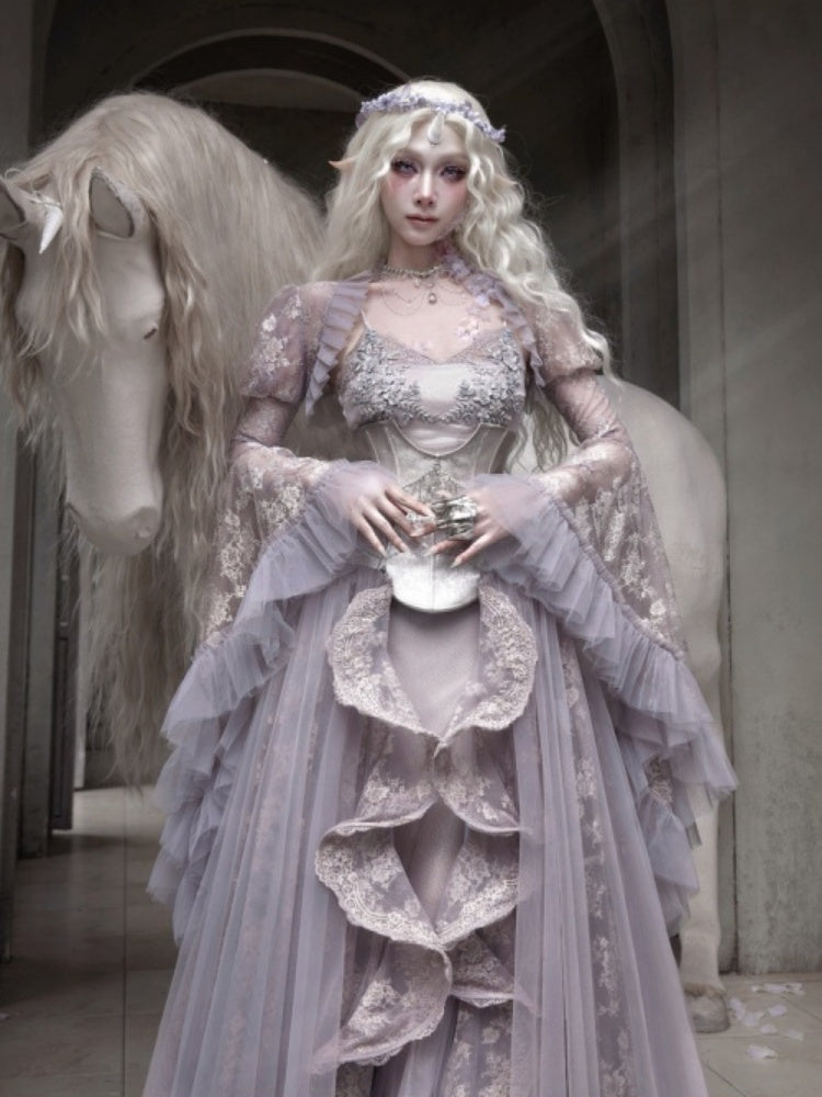 Silver Glitter Diamond Armor Fishbone Studded Waistband Corset【s0000016146】