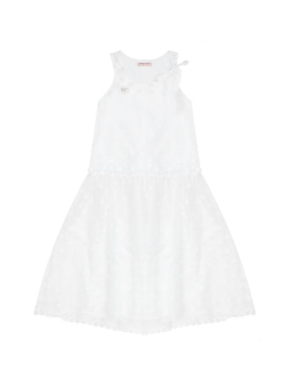 Polka Dot Mesh Semi-Transparent Layered Camisole Dress White【s0000016170】