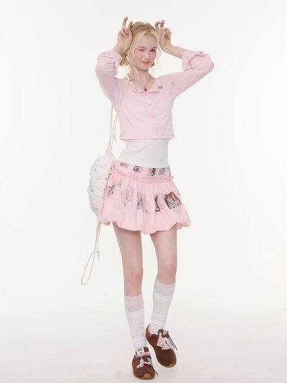 Animal Print High-Waisted Slimming Pocket Skirt【s0000016171】