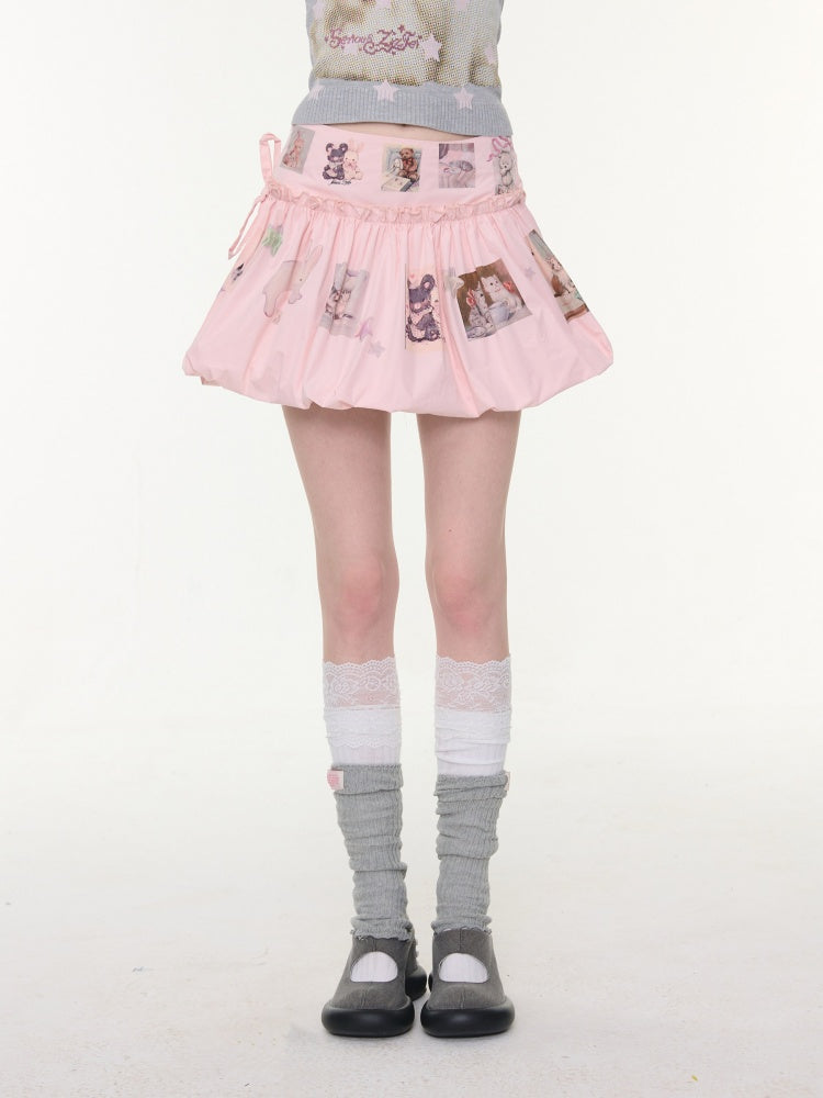 Animal Print High-Waisted Slimming Pocket Skirt【s0000016171】