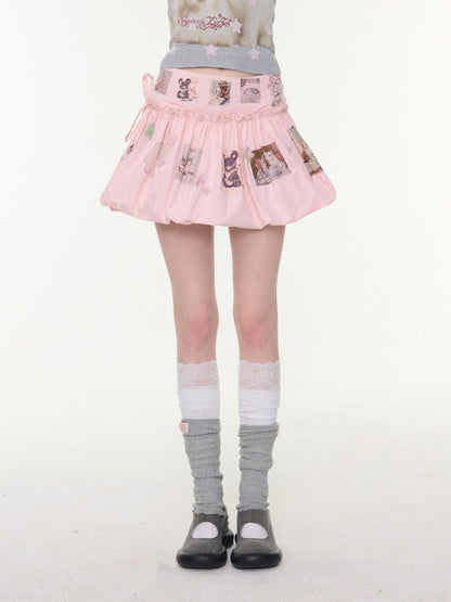 Animal Print High-Waisted Slimming Pocket Skirt【s0000016171】