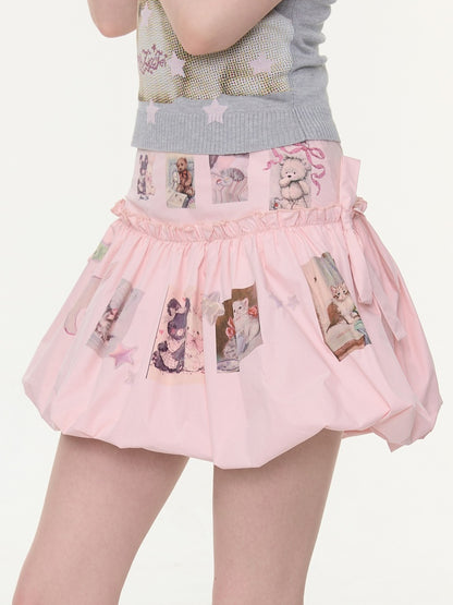 Animal Print High-Waisted Slimming Pocket Skirt【s0000016171】