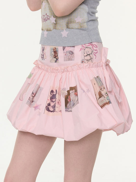 Animal Print High-Waisted Slimming Pocket Skirt【s0000016171】