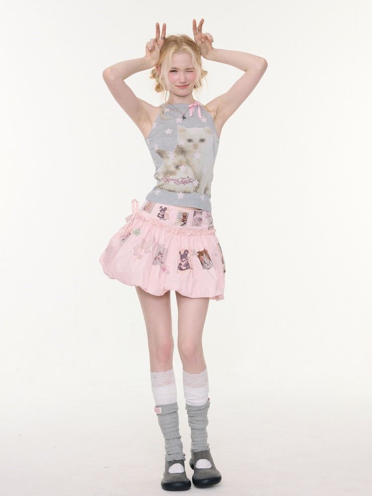 Animal Print High-Waisted Slimming Pocket Skirt【s0000016171】