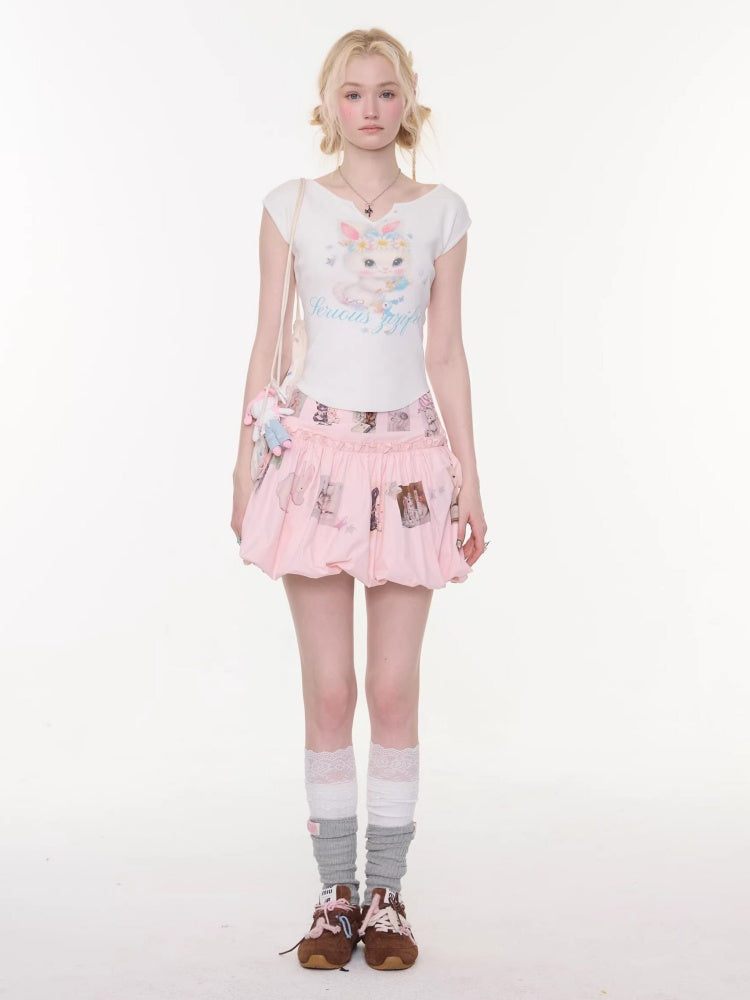 Animal Print High-Waisted Slimming Pocket Skirt【s0000016171】