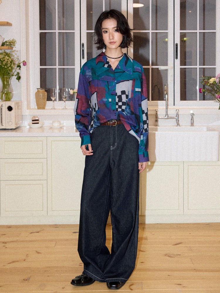 Straight Wide-Leg Pants【s0000016301】