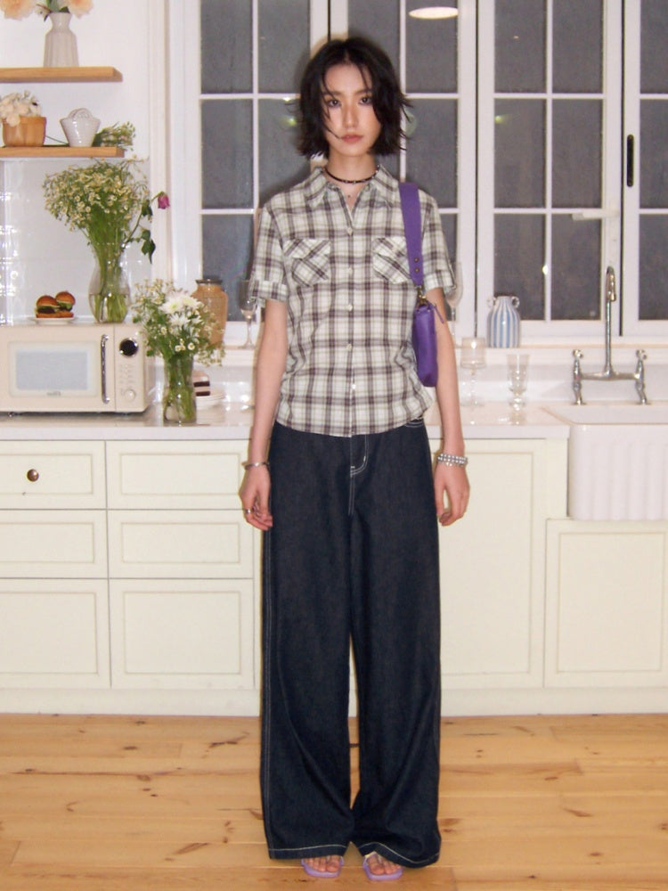 Straight Wide-Leg Pants【s0000016301】