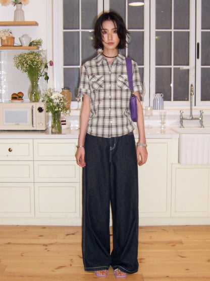 Straight Wide-Leg Pants【s0000016301】
