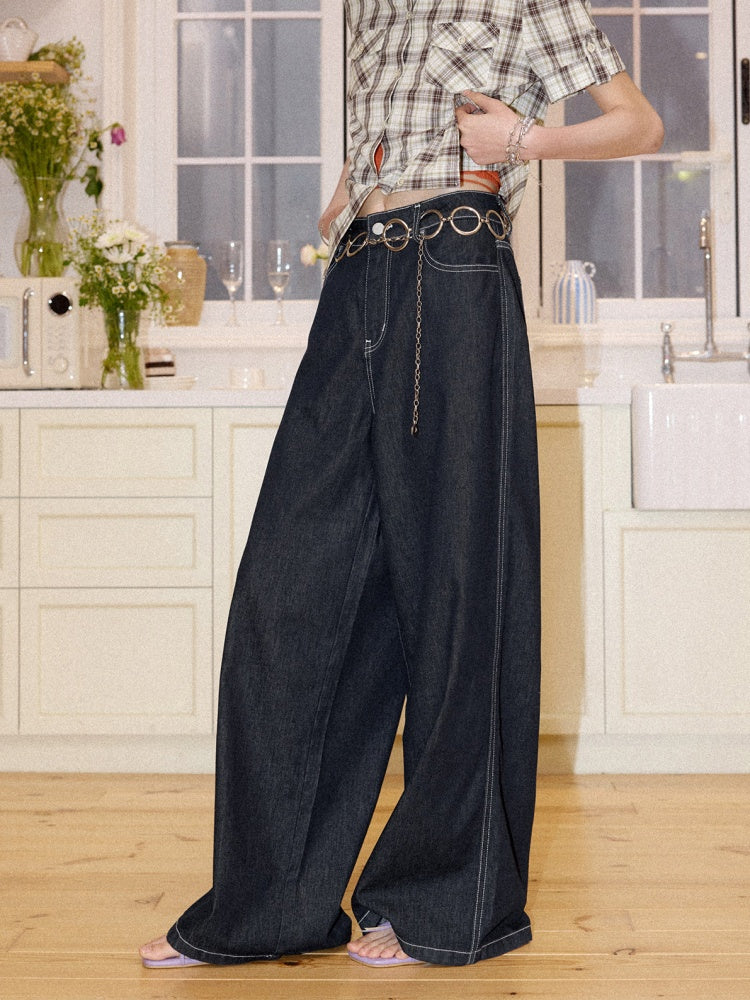 Straight Wide-Leg Pants【s0000016301】