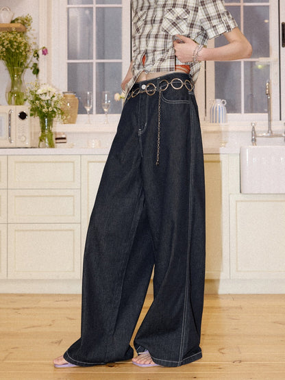 Straight Wide-Leg Pants【s0000016301】