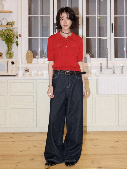 Straight Wide-Leg Pants【s0000016301】