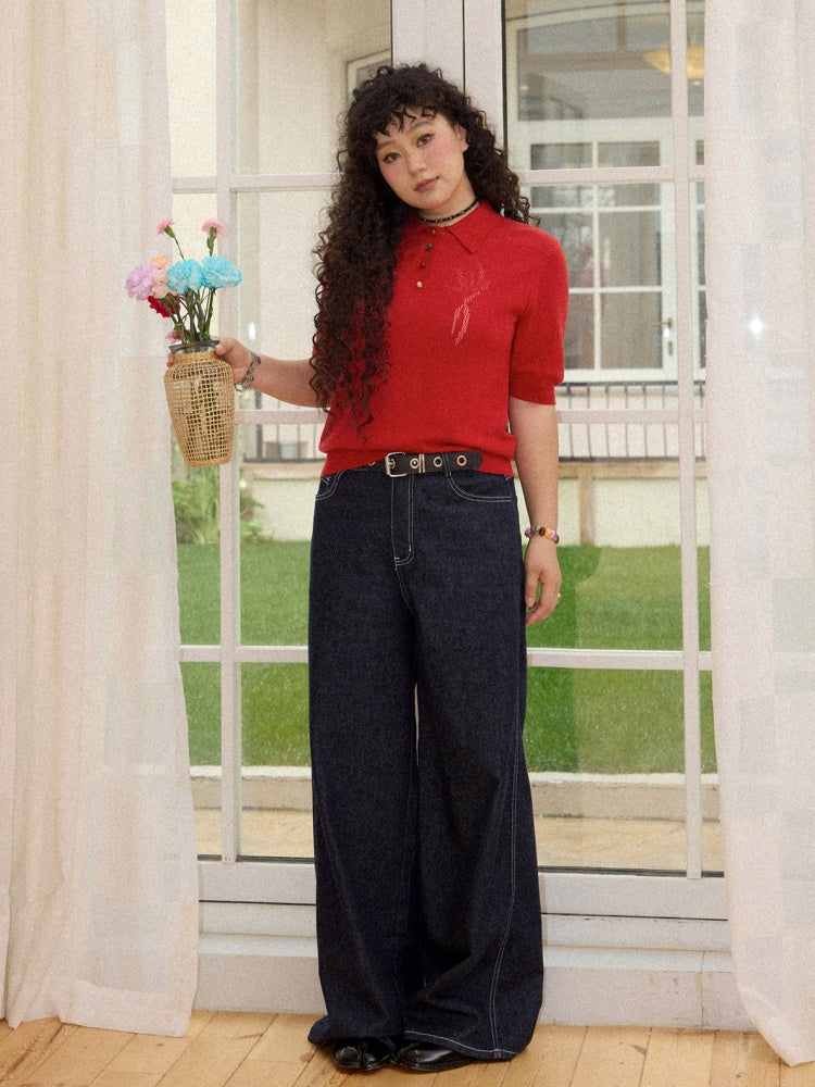 Straight Wide-Leg Pants【s0000016301】