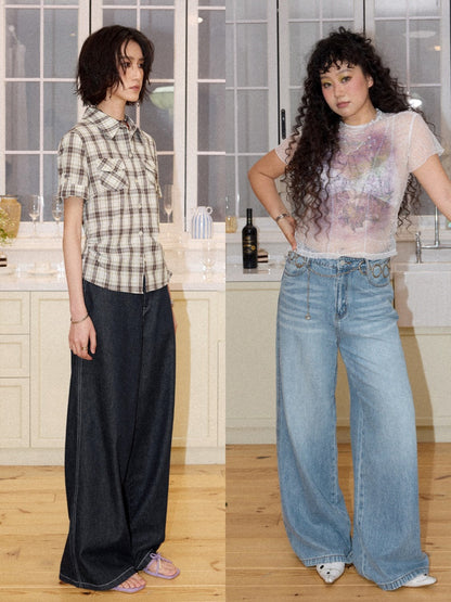 Straight Wide-Leg Pants【s0000016301】