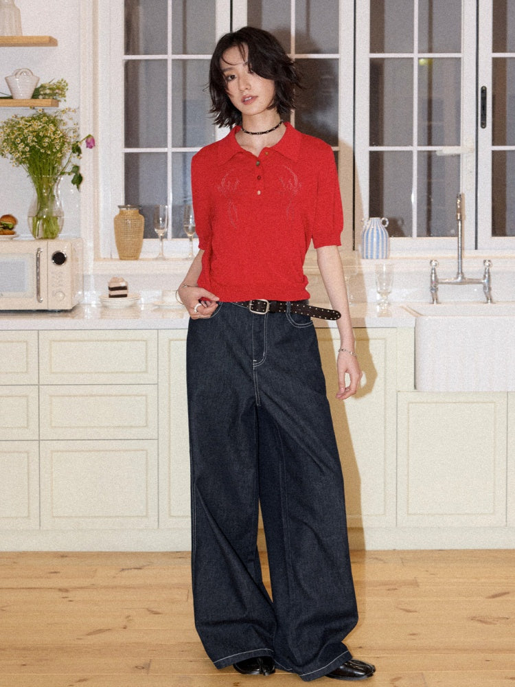 Straight Wide-Leg Pants【s0000016301】