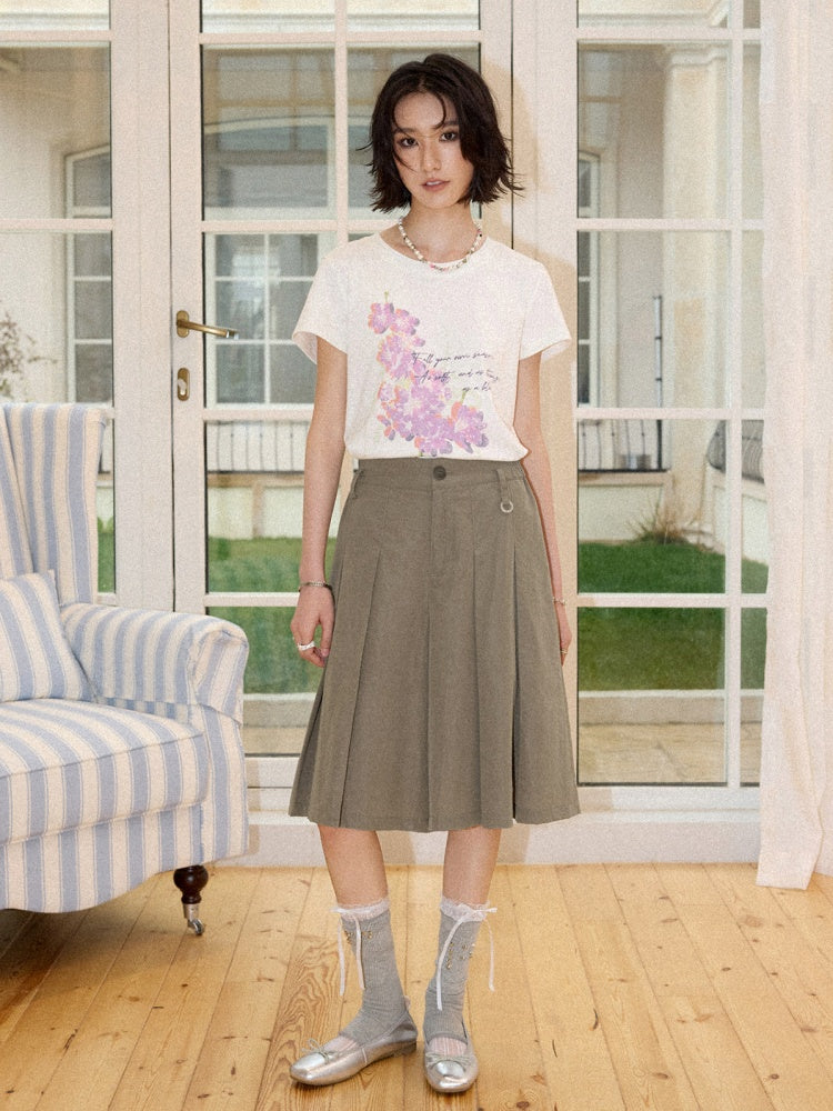 Slim Fit Crew Neck Print Short-Sleeved T-Shirt【s0000016303】