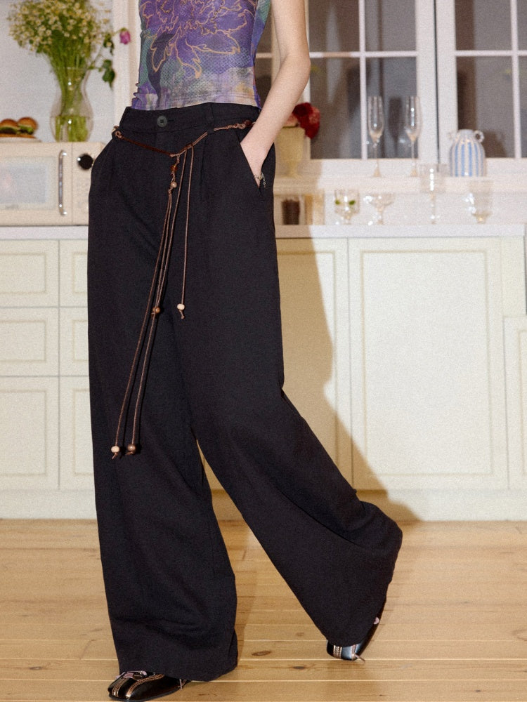 Casual Straight-Leg Trousers【s0000016305】