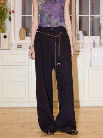Casual Straight-Leg Trousers【s0000016305】