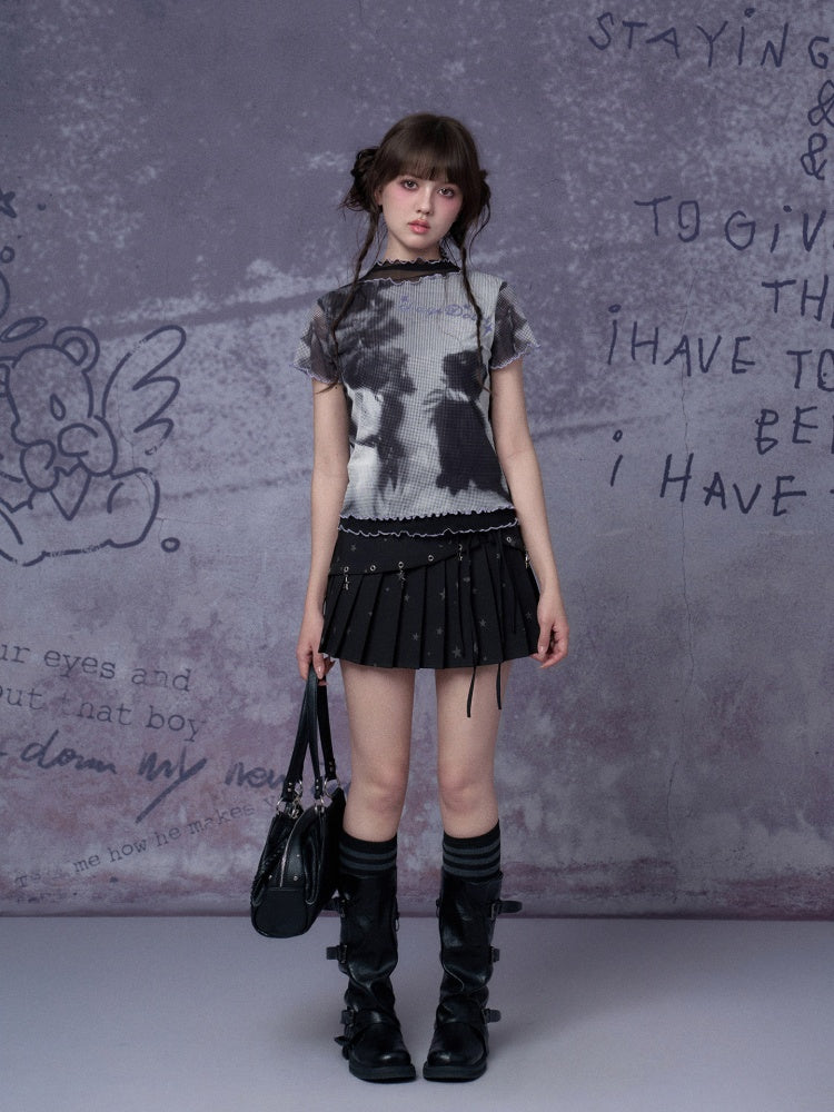 Cat Double-Layer Mesh T-Shirt【s0000016315】