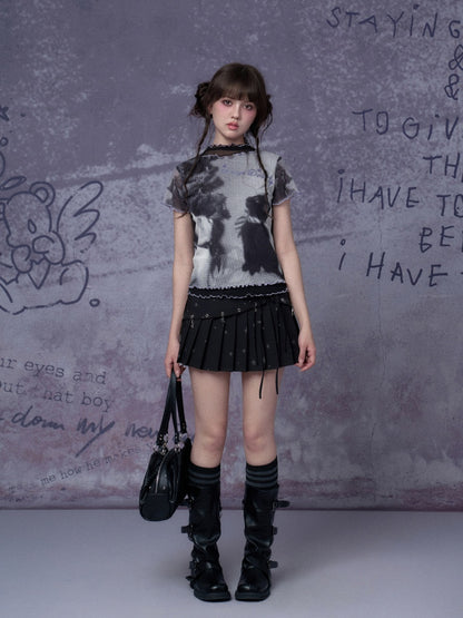 Cat Double-Layer Mesh T-Shirt【s0000016315】