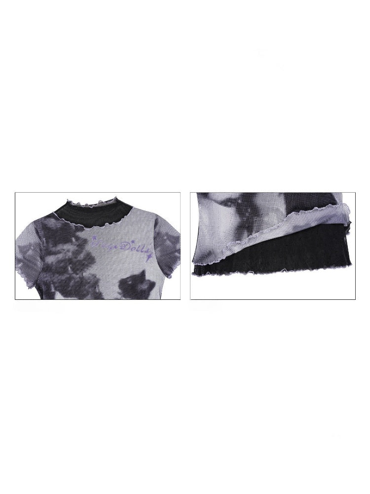 Cat Double-Layer Mesh T-Shirt【s0000016315】