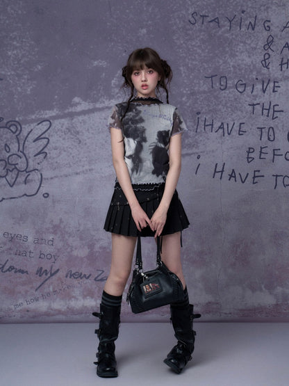 Cat Double-Layer Mesh T-Shirt【s0000016315】
