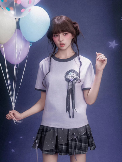 Plaid Patchwork Polka Dot Pumpkin Skirt【s0000016322】